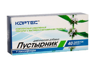 Диетическая добавка «Пустырник + пассифлора», 40 таблеток
